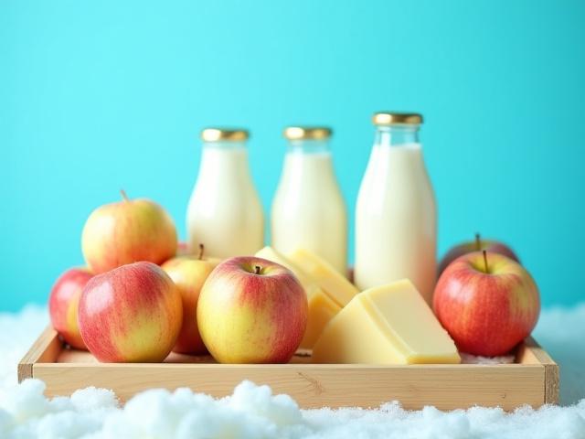 Fresh produce and dairy products in transport
